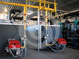 Gas boiler-house