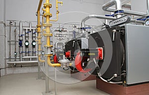 Gas boiler-house