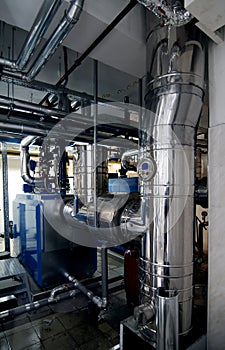 Gas boiler room