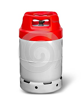 Gas bottle on isolated