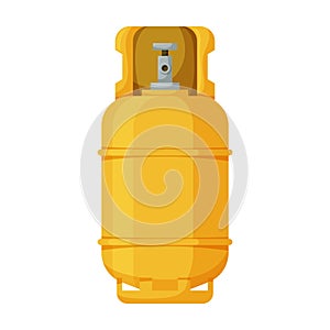 Gas bottle vector icon.Cartoon vector icon isolated on white background gas bottle.
