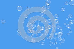 Gas bubbles blue and Isolated Backgrounds 02