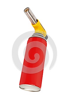 Gas can with manual torch burner