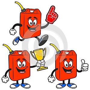 Gas Can Mascot Set 04