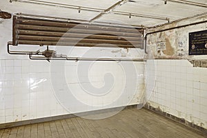 Gas chamber in Mauthausen concentration camp. Fascism. Austria