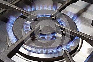 Gas cooker burner photo