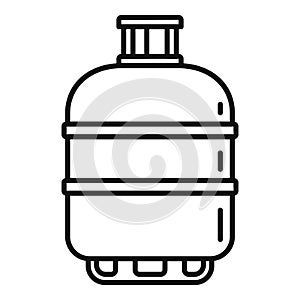 Gas cylinder butane icon, outline style