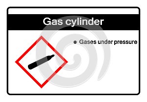 Gas Cylinder Symbol Sign ,Vector Illustration, Isolate On White Background Label .EPS10