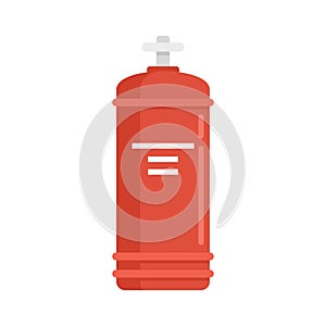 Gas cylinder valve icon flat isolated vector