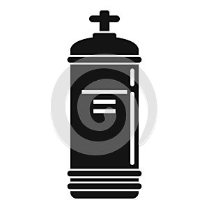 Gas cylinder valve icon, simple style