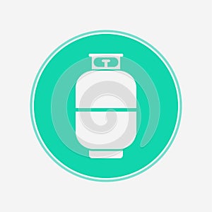 Gas cylinder vector icon sign symbol