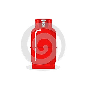 Gas cylinder vector tank. Lpg propane bottle icon container. Oxygen gas cylinder canister fuel storage