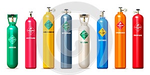 Gas Cylinders Set