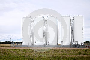 Gas and diesel storage tanks