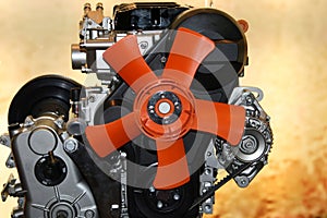 Gas engine fan