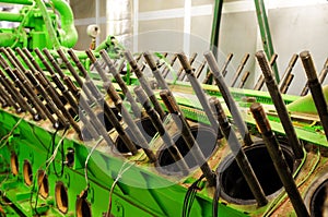 Gas engine maintenance.