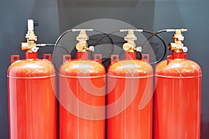 Gas extinguishing modules