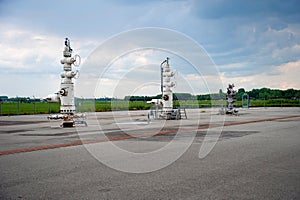 Gas extraction field photo