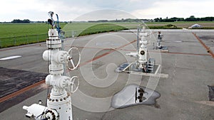 Gas extraction field photo