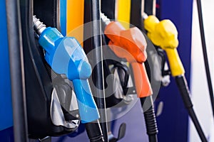 Gas fillers colorful photo