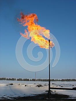Gas flare.