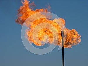 Gas flare.