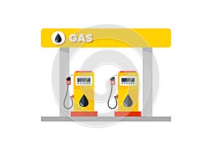 Gas or Fuel petrol station