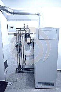 Gas furnace installation photo