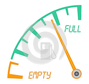 Gas gauge. Fuel indicator. Fuel gauge. Indicator fuel icon. Gas meter. Fuel sensor.