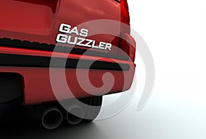 Gas Guzzler Emblem on SUV