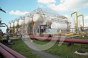 Gas industry. gas-transfering