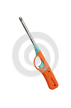 Gas lighter gun for gas-stove and gas-kitchen on white background