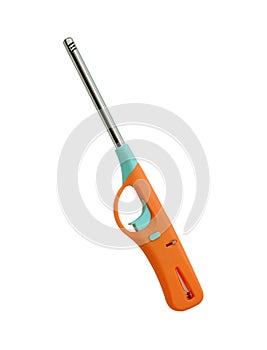 Gas lighter gun for gas-stove and gas-kitchen on white background