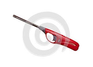 Gas lighter gun for gas-stove and gas-kitchen on white background