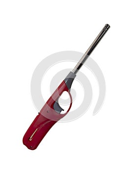 Gas lighter gun for gas-stove and gas-kitchen on white background