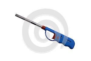 Gas lighter gun for gas-stove and gas-kitchen on white background