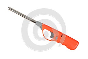 Gas lighter gun for gas-stove on a white