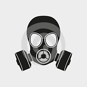 Gas mask Icon Isolated on white background. Vector.