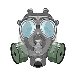 Gas mask illustration isoladed on white background