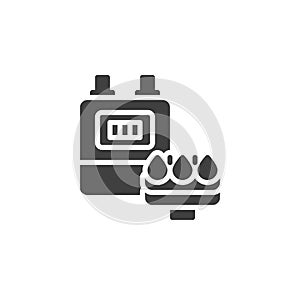 Gas meter vector icon