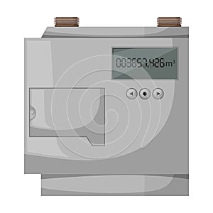 Gas meter vector icon.Cartoon vector icon isolated on white background gas meter .