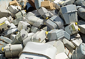 GAS METERS in the landfill