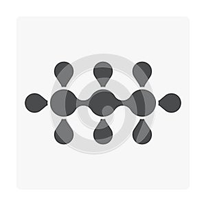 Gas molecule icon