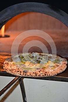 Gas oven pizza is great after baking