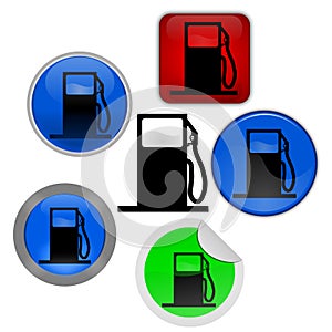 Gas and petrol icon