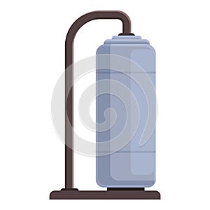 Gas pipe tank icon cartoon vector. Refinery station