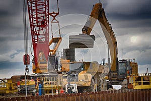 gas pipeline on bottom of Baltic sea Nord stream-2