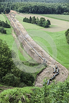 Gas pipeline construction