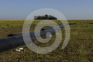 Gas pipeline construction, La Pampa photo