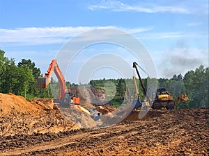 Gas pipeline laying